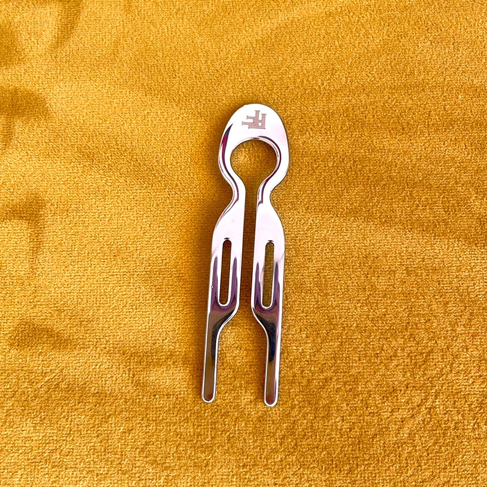 Fiona Franchimon N°1 Hairpin – Steel & White Gold Finish – OS